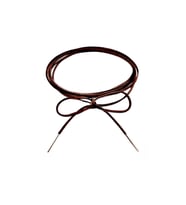 Kahverengi Süet Kadın Bağcıklı Choker Kolye