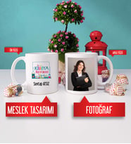 Kimya Öğretmeni Kupa Bardak Fotoğraflı