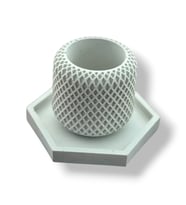 Dekoratif Desenli Vazo, çiçeklik ,mumluk,Saksılık