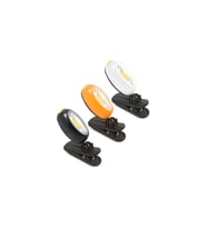 Pilli Mandallı Led Kitap Okuma Lambası, Taşınabilir ve Kullanışlı (Krem)