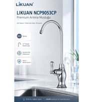 NCP9053CP NSF Uyumlu Krom RO Su Arıtma Musluğu 12” Kavisli Premium Musluk