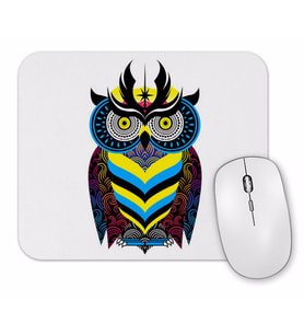 Kral Baykuş Renkli Baykuş Mouse Pad