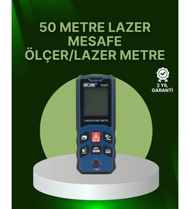 50 Metre Lazer Mesafe Ölçer Profesyonel Dijital Ölçüm Cihazı
