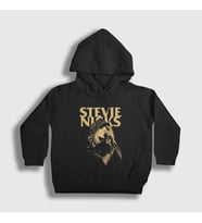 Presmono Unisex Çocuk Siyah Stevie Nicks Fleetwood Mac Kapüşonlu Sweatshirt 424928tt