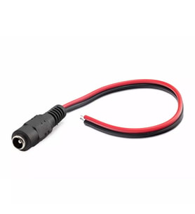 Hadron HDX5528 5.5mm x 2.5mm Dişi Power Jack Güç Kablosu - 26cm DIY