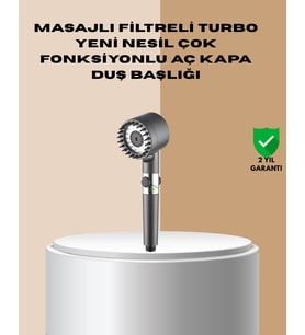 Çok Fonksiyonlu Filtreli Duş Başlığı Masaj Etkili
