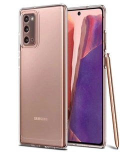 Galaxy Note 20 Kılıf Kamera Korumalı Süper Silikon (Renksiz)