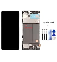 Tkgz - Samsung Galaxy A51 - SM-A515 Uyumlu Lcd Ekran Dokunmatik - A - Kalite ÇITALI + TAMİR SETİ