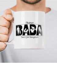 Kişiye Babalar Günü Özel  Hediye Kupa