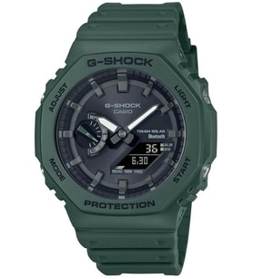 Casio Ga-B2100-3A G-Shock Iconic Dijital Analog Bluetooth Pil Göstergeli Akıllı Erkek Kol Saati (Yeşil)