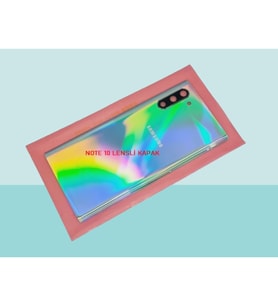 Samsung Galaxy NOTE 10 Uyumlu Arka Kapak Batarya Kapağı - GRİ - FULL LENSLİ