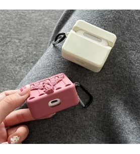 AirPods Pro 2 Angel Kılıf (Dua Eden Melek Figürlü) (Pembe)