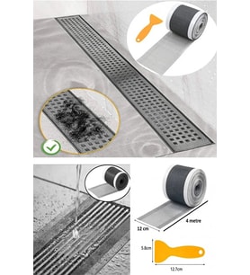 Çok Amaçlı Kesilebilir Gider Süzgeci Sineklik Tamir Kiti 10 cm * 4 metre