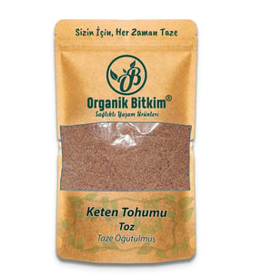 Organik Bitkim Keten Tohumu Toz 1000 gr