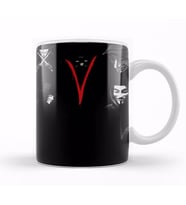 V For Vendetta Blood in V Kupa Bardak Porselen
