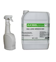 Akbel Halı Leke Sökücü Sıvı 5 Kg + Uygulama Spreyi (Beyaz)