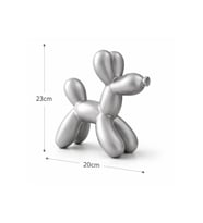 Büyük Boy 25cm Balon Köpek Biblo Obje Dekoratif Heykel, Modern Ev & Ofis Aksesuarı Hediyelik