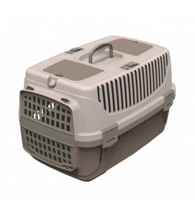 Natura Pet Carrier Plastik Kapaklı Lüks Taşıma Çantası Pt-110 (Bej)