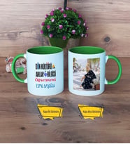 Din Kültürü Öğretmeni Kupa Bardak Yeşil Fotoğraflı Öğretmenler Günü Hediyesi