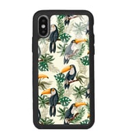 iPhone Xs Max Uyumlu Tukan Kuşu Tasarımlı Glossy Telefon Kılıfı