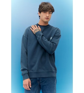 L84VTJ54 Lee Loose Fit Rahat Kesim %100 Pamuk Bisiklet Yaka Şardonlu Sweatshirt