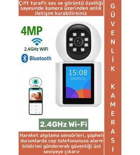 Ev Bebek Yaşlı Odası Evcil Hayvan Gözetim Çift Taraflı Ses Hareket Algısı 2.4GHz Wi-Fi Akıllı Kamera