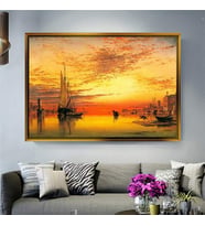 Altın Çerçeveli dekoratif tablo a511 (Gold)