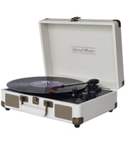 Record Master ST14012 Retro Pikap - Kum Beyazı - Bluetooth ve Şarj Özellikli - Tüm Plakları Çalabilme