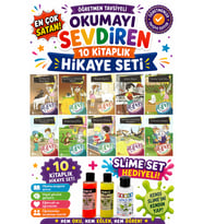 2.Sınıf Öğretmen Tavsiyeli Okumayı Sevdiren 32 Sayfa 10 Kitaplık Hikaye Seti-2 (Slime Set Hediyeli)