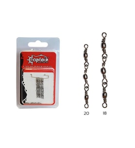 Captain 5100 3 Zincir Fırdöndü 5'li Paket Nikel No:20