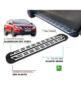 QASHQAİ 2014 2015 2016 2017 2018 2019 2020 2021 YAN BASAMAK
