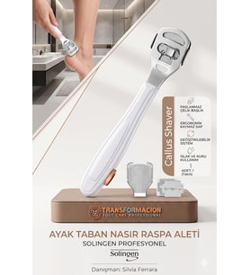 Profesyonel Topuk Rendesi Nasır Törpüsü Aleti Pedikür Raspası Solingen Profesyonel 718220