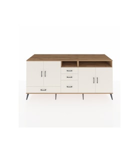 Kronos Konsol 5 Raflı 4 Çekmeceli 4 Kapaklı 220x59x99 Çam-Aytaşı/Aytaşı