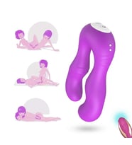 SERAPH PRO Kablosuz Kumandalı Strapless Çift Taraflı G Spot Çatal Vibratör - Mor