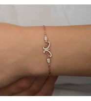925 Ayar Gümüş Rose Kadın Bileklik