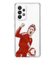 Samsung Galaxy A52 Uyumlu Fernando Torres Desenli Şeffaf Telefon Kılıfı