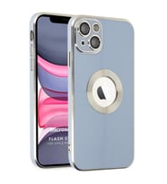 Microsonic Apple iPhone 13 Kılıf Flash Stamp Mavi