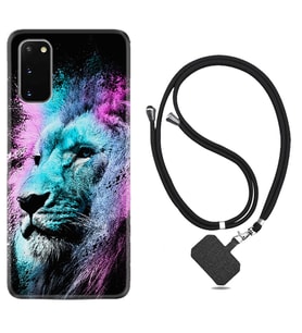 Samsung A02S A03S A10 A12 A13 A21S A22 Kılıf Boyun Askılı Silikon Pink Blue Leon 1603