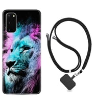 Samsung A02S A03S A10 A12 A13 A21S A22 Kılıf Boyun Askılı Silikon Pink Blue Leon 1603