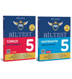 BİLFEN YAYINCILIK 5.SINIF BİLTEST PRO TÜRKÇE+MATEMATİK SORU BANKASI