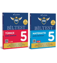 BİLFEN YAYINCILIK 5.SINIF BİLTEST PRO TÜRKÇE+MATEMATİK SORU BANKASI