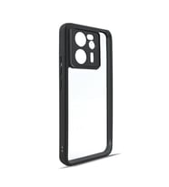 Coverzone Xiaomi Mi 13T ile uyumlu Kamera Korumal? ?effaf P�r�zs�z Arka Y�zey Z-New Roll Kapak Parmak izi Yapmayan Xiaomi Mi 13T i�in k?l?f Siyah