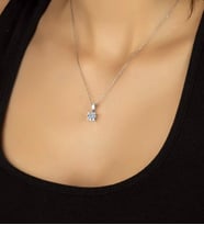 BAGET 925 AYAR SWAROVSKİ KOLYE