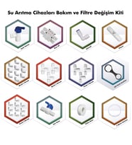 Su Arıtma Cihazları Bakım ve Filtre Değişim Kiti (Beyaz)