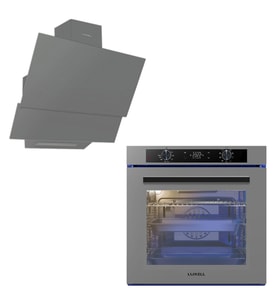 2'Lİ SET(88 Litre A-68 Sgf3 Platinum Metalik Gri Ankastre Dijital Fırın / DA-83
