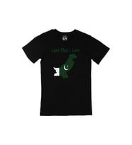 Land That I Love Pakistan Siyah Tişört