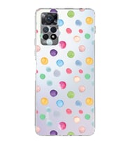 PrintiFy Redmi Note 11 ile Uyumlu Water Color 6  Kamera Korumalı Şeffaf  Kılıf