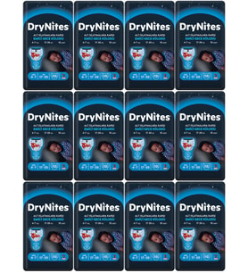 Drynites Emici Gece Külodu/Külot Bez Erkek 4-7Yaş 17-30KG Small 120Adet 12PK*10 AltIslatmalara Karşı