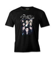 Stray Kids - Group Siyah Erkek Tshirt