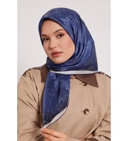 Levidor Kristal Eşarp - 06114 (İndigo Mavi)